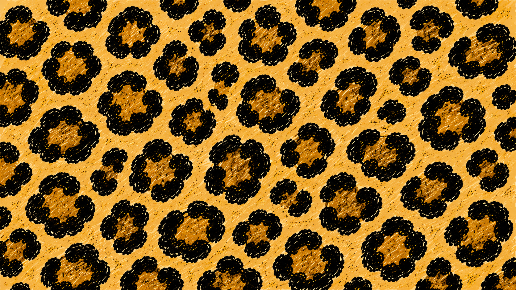 Dekorative Illustration mit Leopardenmuster für die Übersicht der Store-Plattformen